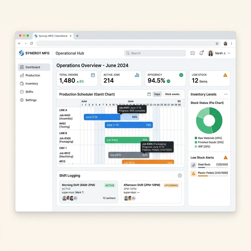 Hexa ERP — Modular Enterprise Resource Planning for Manufacturing Screenshot 1
